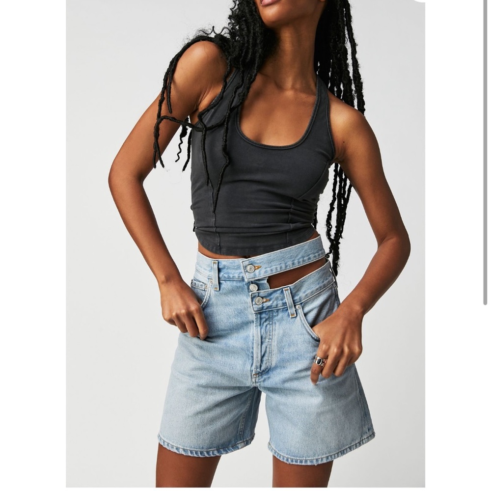Agolde broken waistband shorts never worn